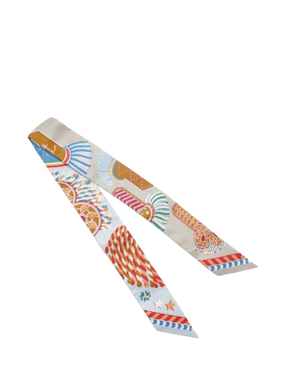 Hermès Pre-Owned 2023 Epaulettes de Gala Silk Twilly Scarf scarves | Image 2