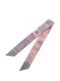 Hermès Pre-Owned 2000-2025 Super Silk Quest Silk Twilly Scarf scarves - Pink