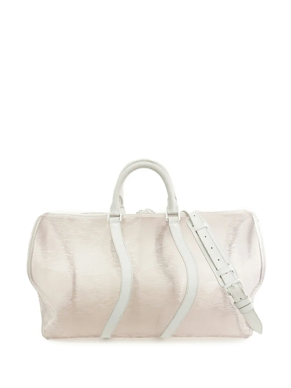 Louis Vuitton Pre-Owned 2019 Epi Plage Wavy Keepall Bandouliere 50 travel bag | White | Image 1