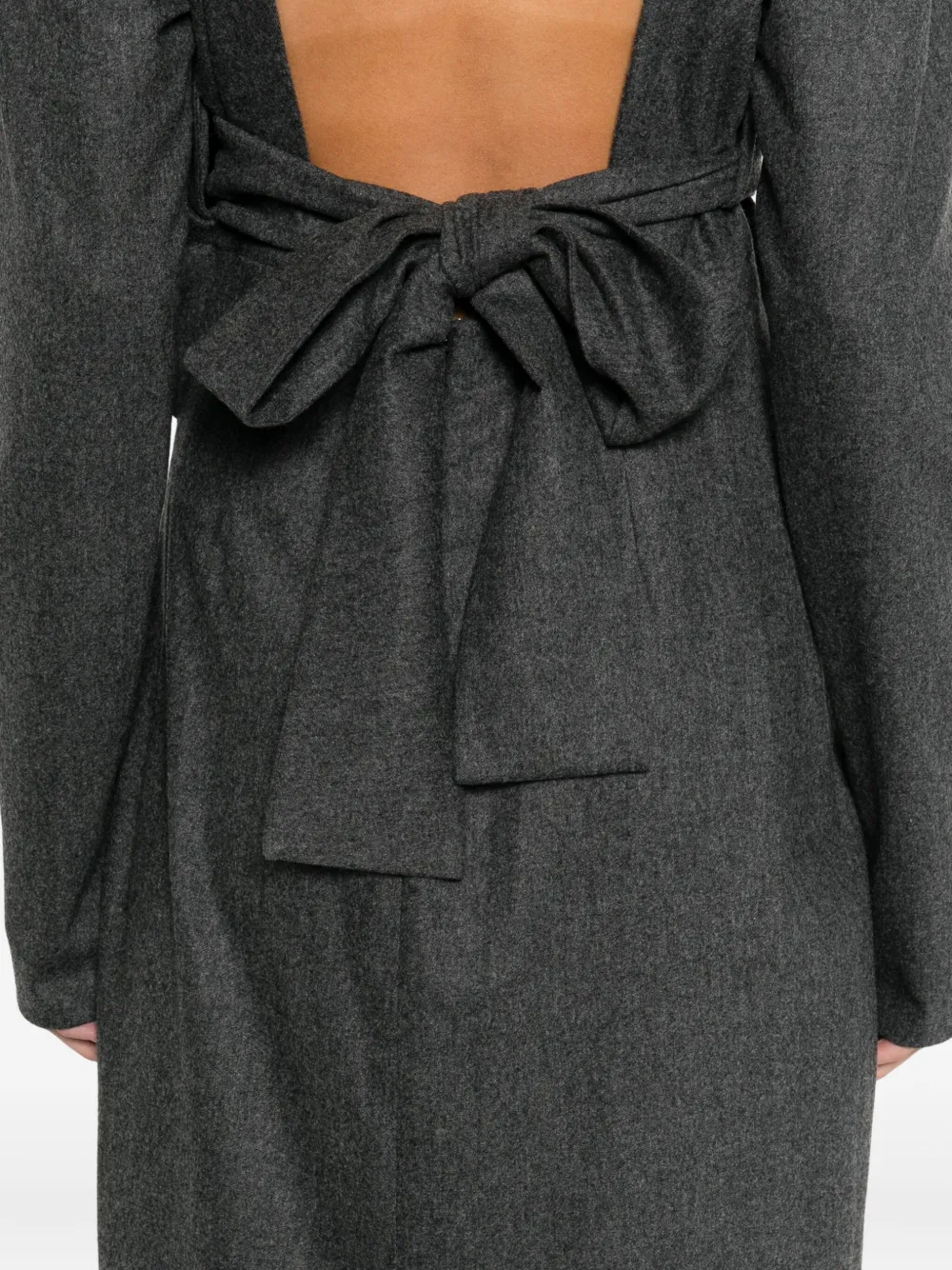 Khaite Wool Midi Dress In Green