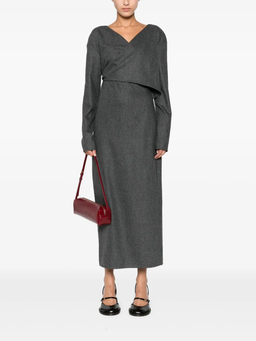 KHAITE cross-neck wrap dress | Day Dresses | Image 2