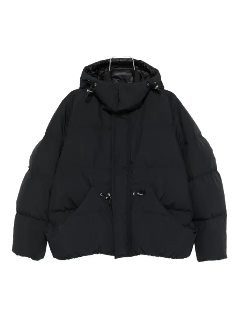 sacai hooded puffer coat
