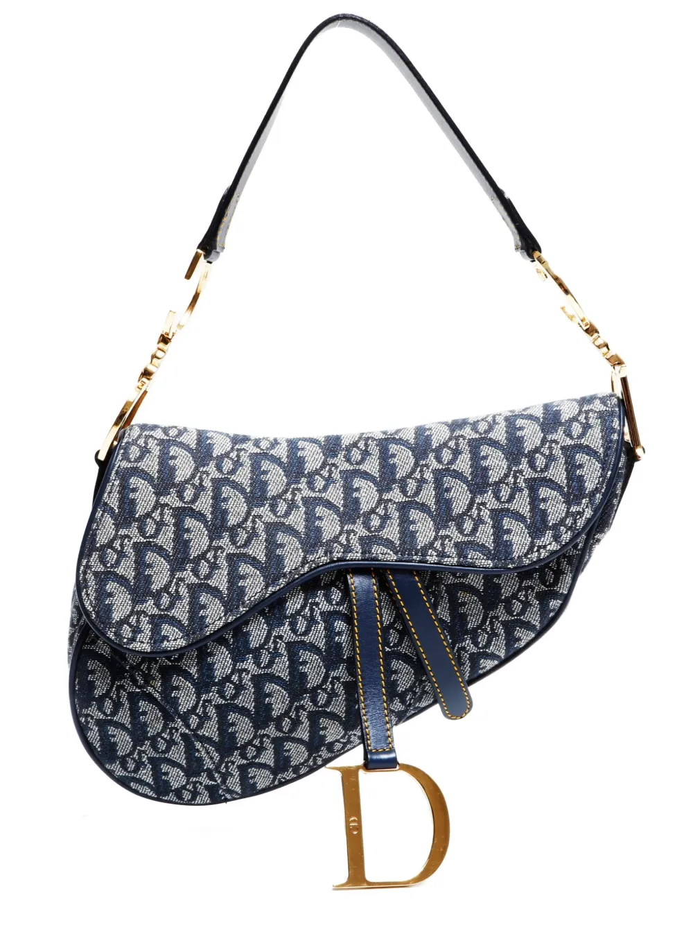 Christian Dior Pre-Owned 2000-2020s Saddle Trotter Oblique shoulder bag - Blu