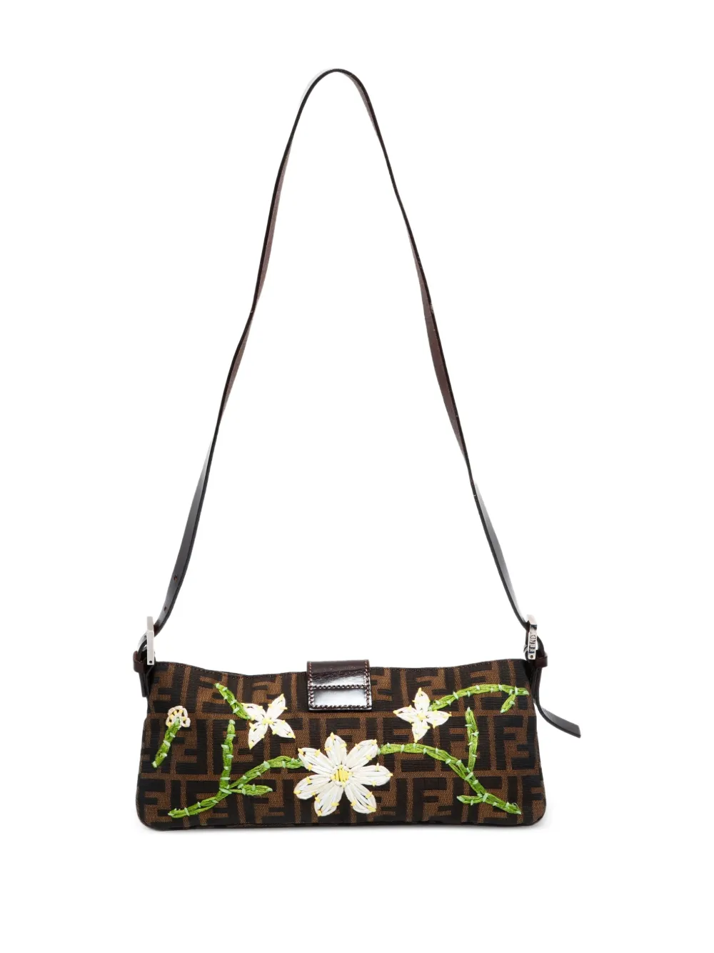 Fendi Pre-Owned 2000-2015 Mamma Flower Zucca shoulder bag | Pre-Owned | Image 2