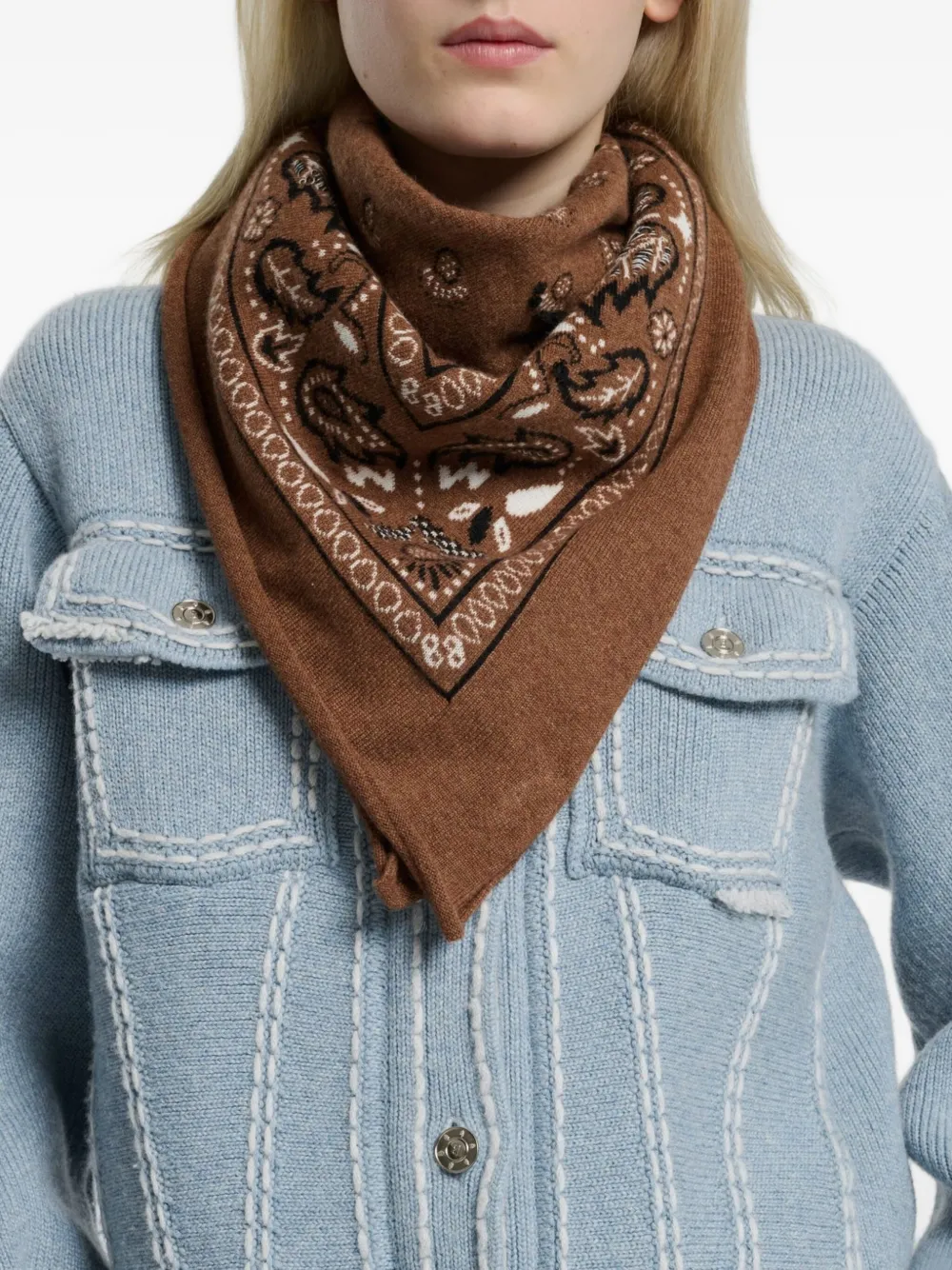 Barrie paisley-pattern scarf | Women | Image 2