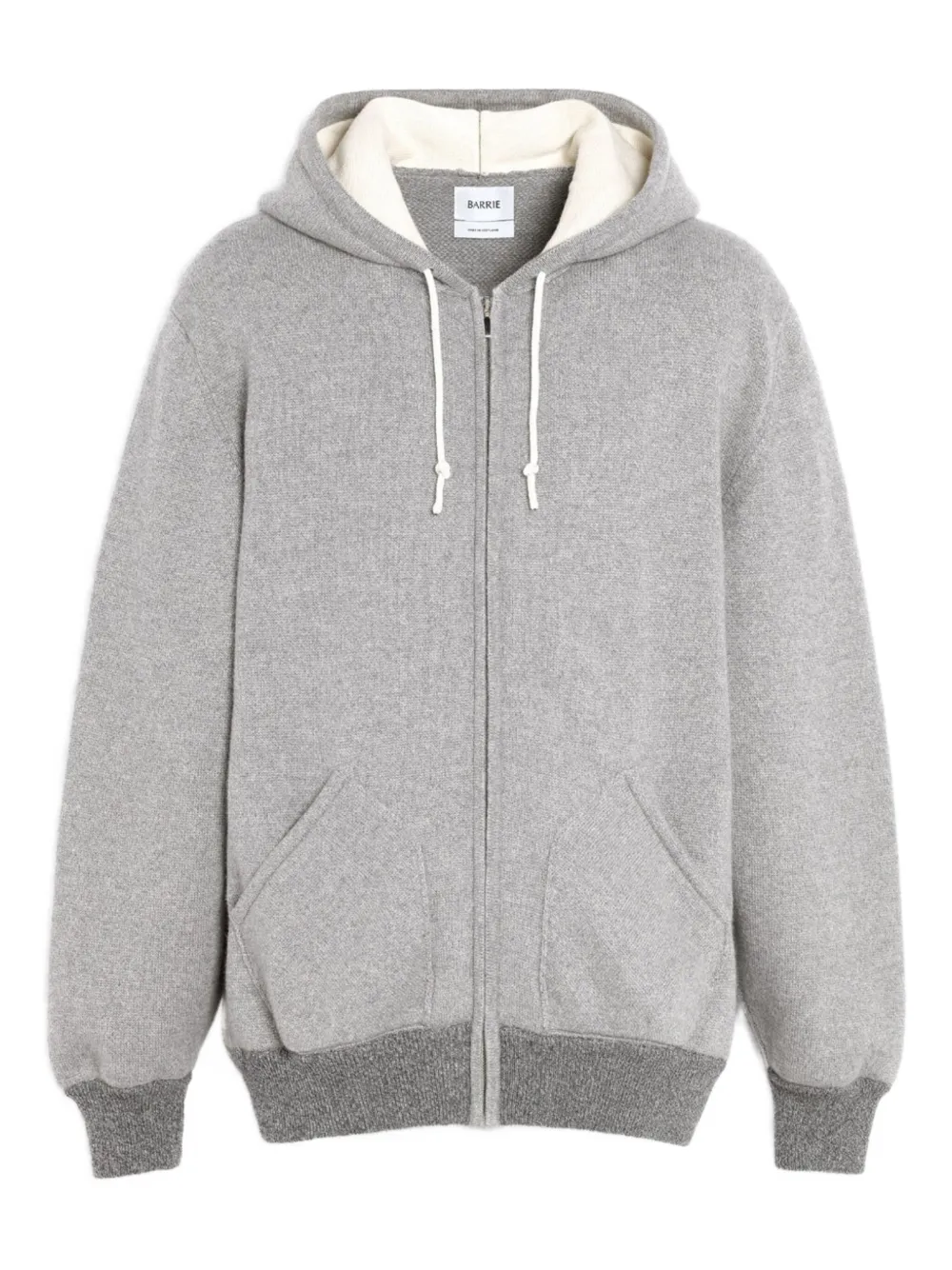Barrie hooded zip-up sweater | Grey | Image 1