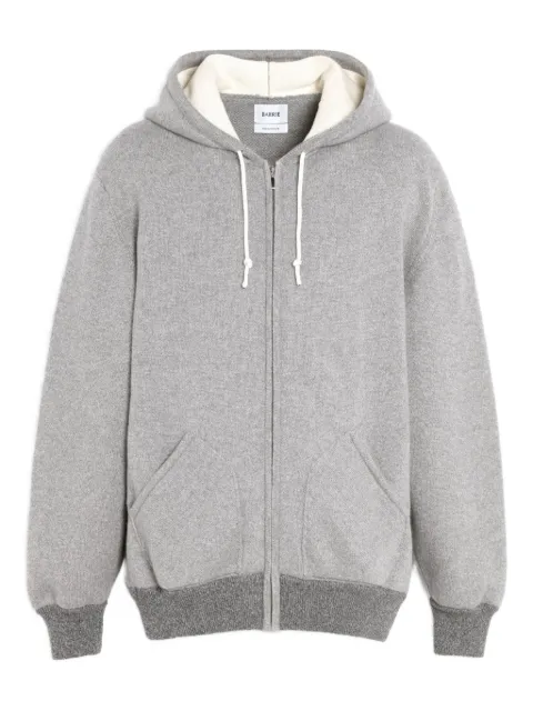 Barrie hooded zip-up sweater