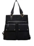 Bvlgari Pre-Owned 1990-2000 logo-pattern tote bag - Black