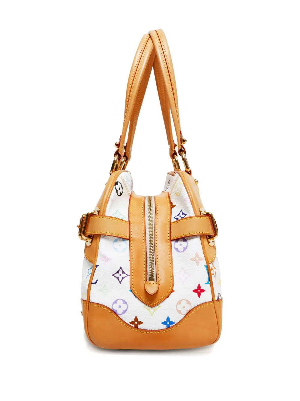 Pre-owned Louis Vuitton 2009 X Takashi Murakami Claidia Handbag In White