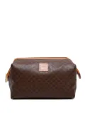 Celine Pre-Owned 1990-2000 Macadam make up bag - Brown
