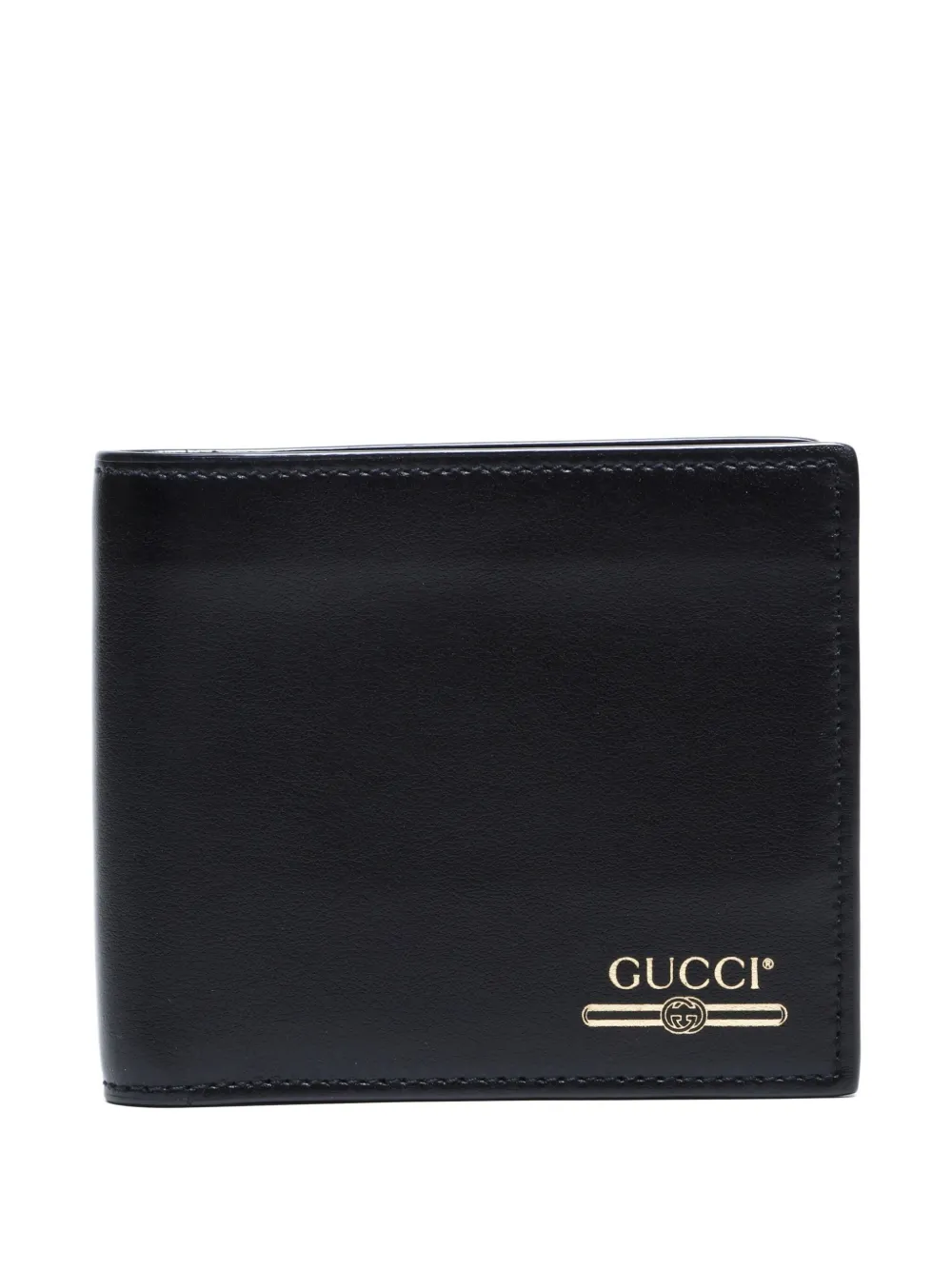 Gucci Pre-Owned 2000-2020 logo-stamp leather wallet | Black | Image 1
