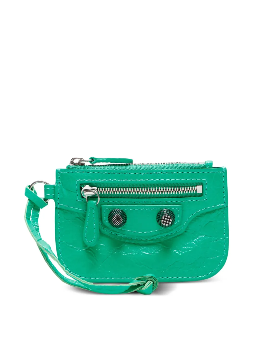 Balenciaga Pre-Owned 2020-2025 Le Cagole leather cardholder | Green | Image 1