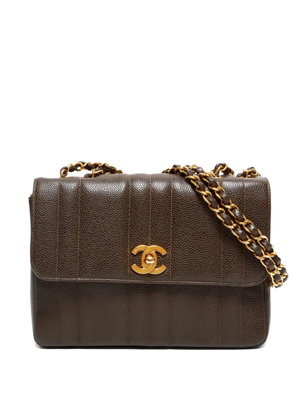 CHANEL Pre-Owned شنطة كتف 'مادموزيل' بسلسلة 1994-1996 | بني | Image 1