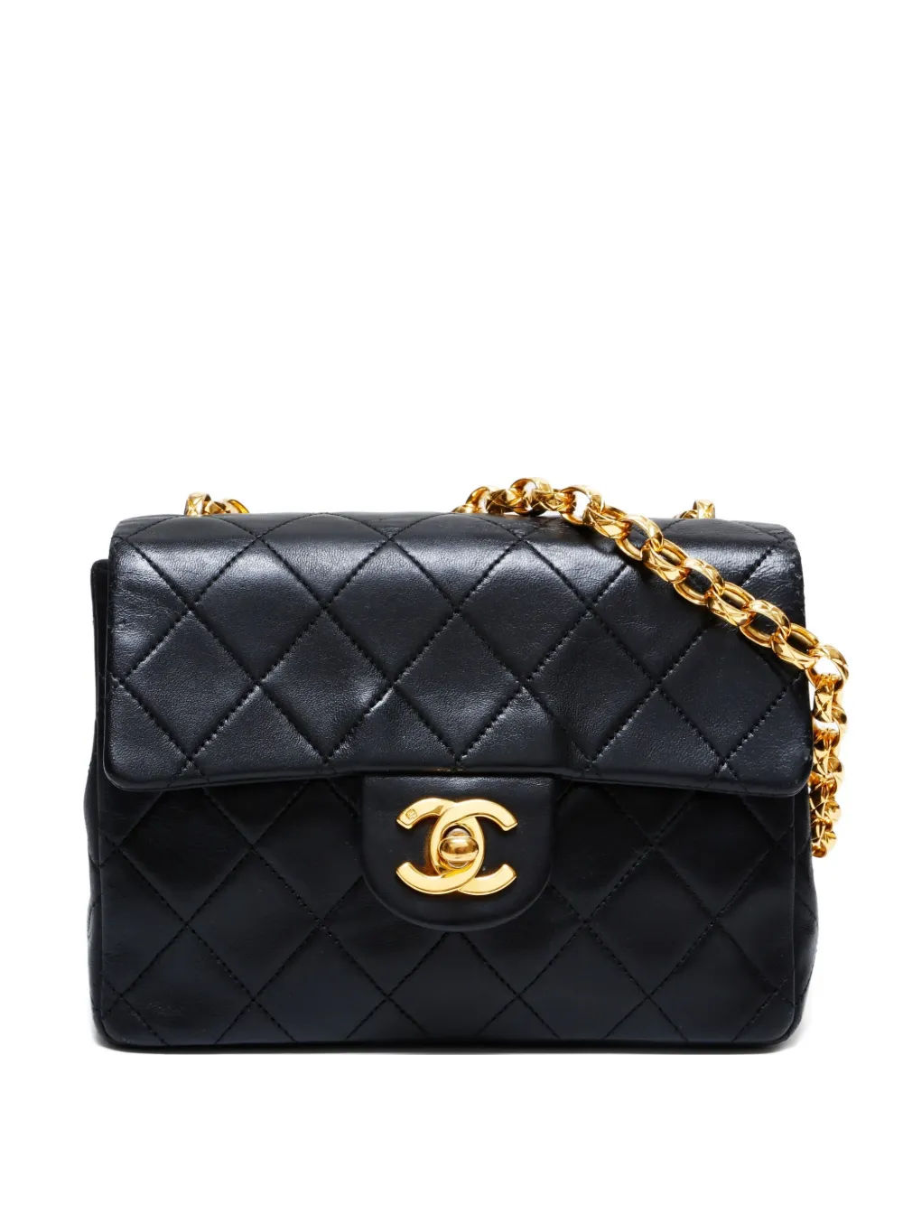 CHANEL Pre-Owned 1990s mini matelassé chain shoulder bag | Black | Image 1
