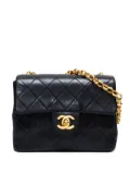 CHANEL Pre-Owned 1990s mini matelassé chain shoulder bag - Black