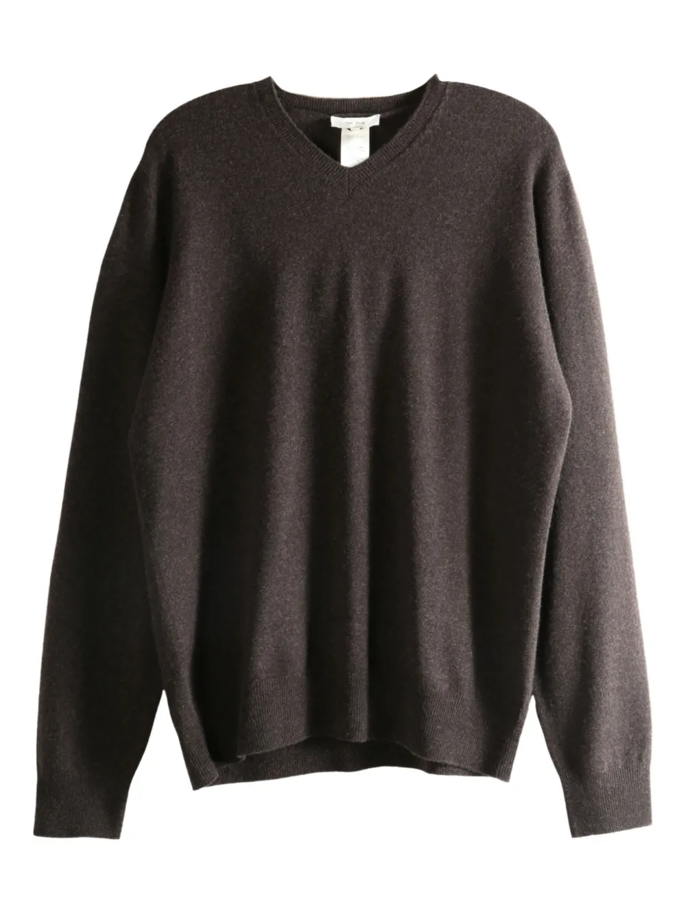 The Row V-neck Sweater In Gray