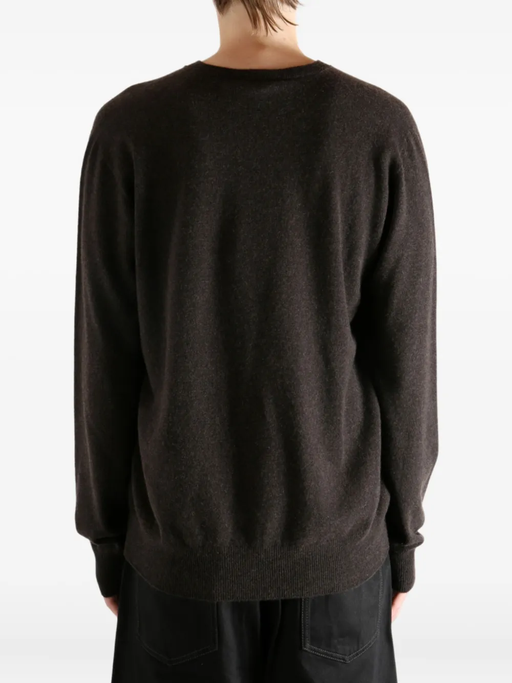 The Row V-neck Sweater In Gray