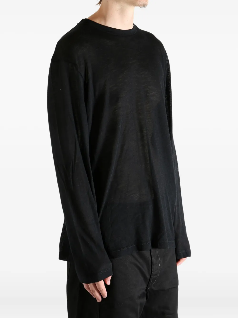 The Row T-shirt met ronde hals Zwart