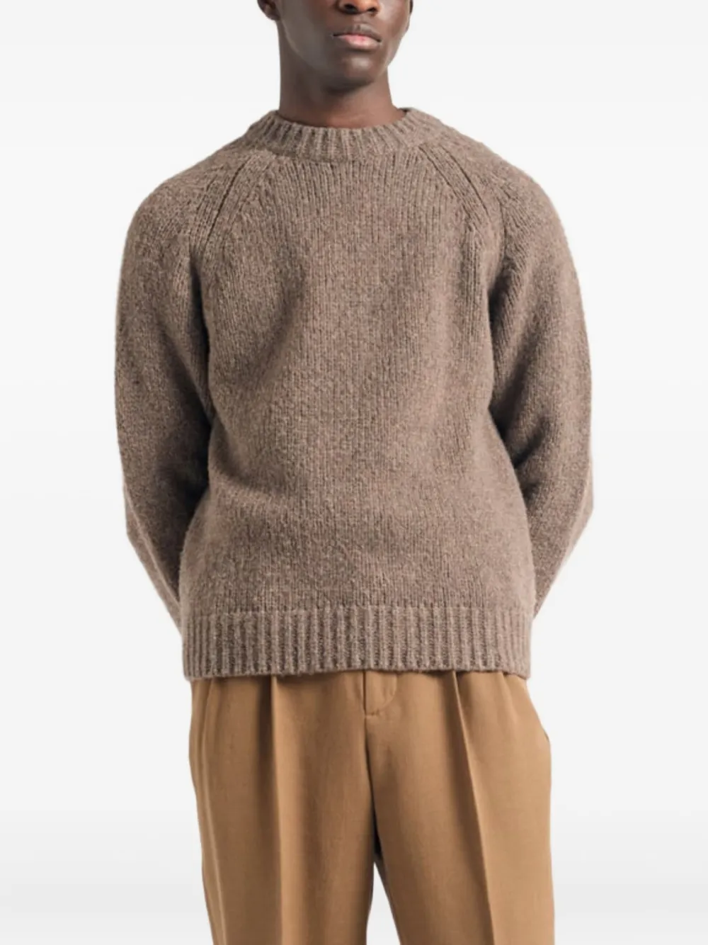 Norse Projects Birger trui met raglan mouwen - Bruin