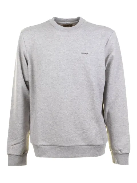 Woolrich suéter con cuello redondo y detalle del logo
