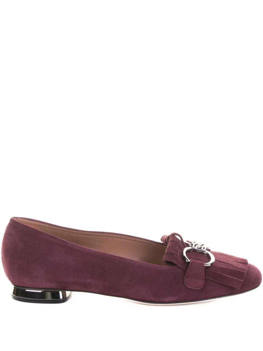 Casadei fringe-detail suede pumps Red