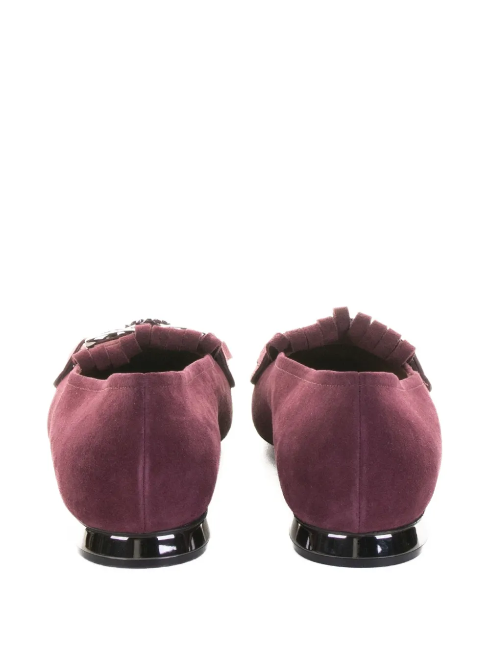 Casadei fringe-detail suede pumps Red