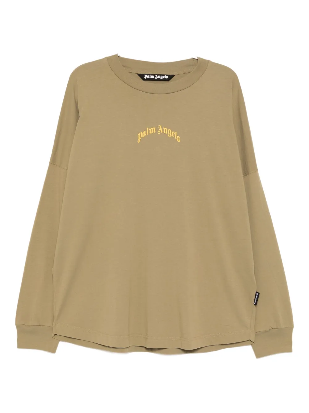 Palm Angels Logo-print T-shirt In Green