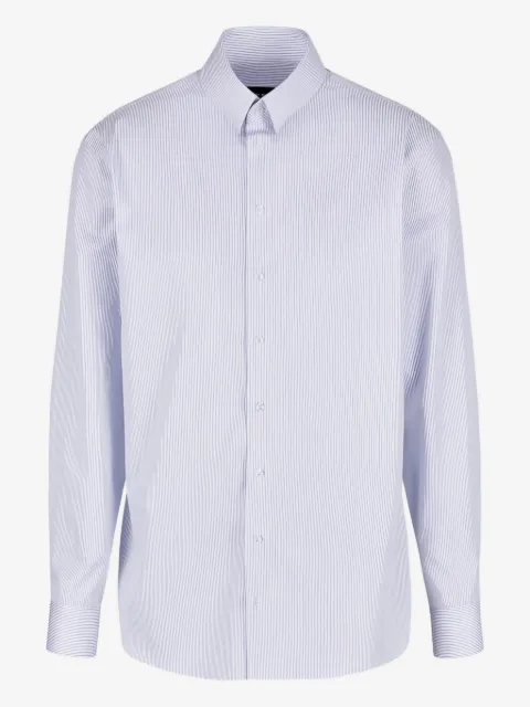 Giorgio Armani striped long-sleeved shirt