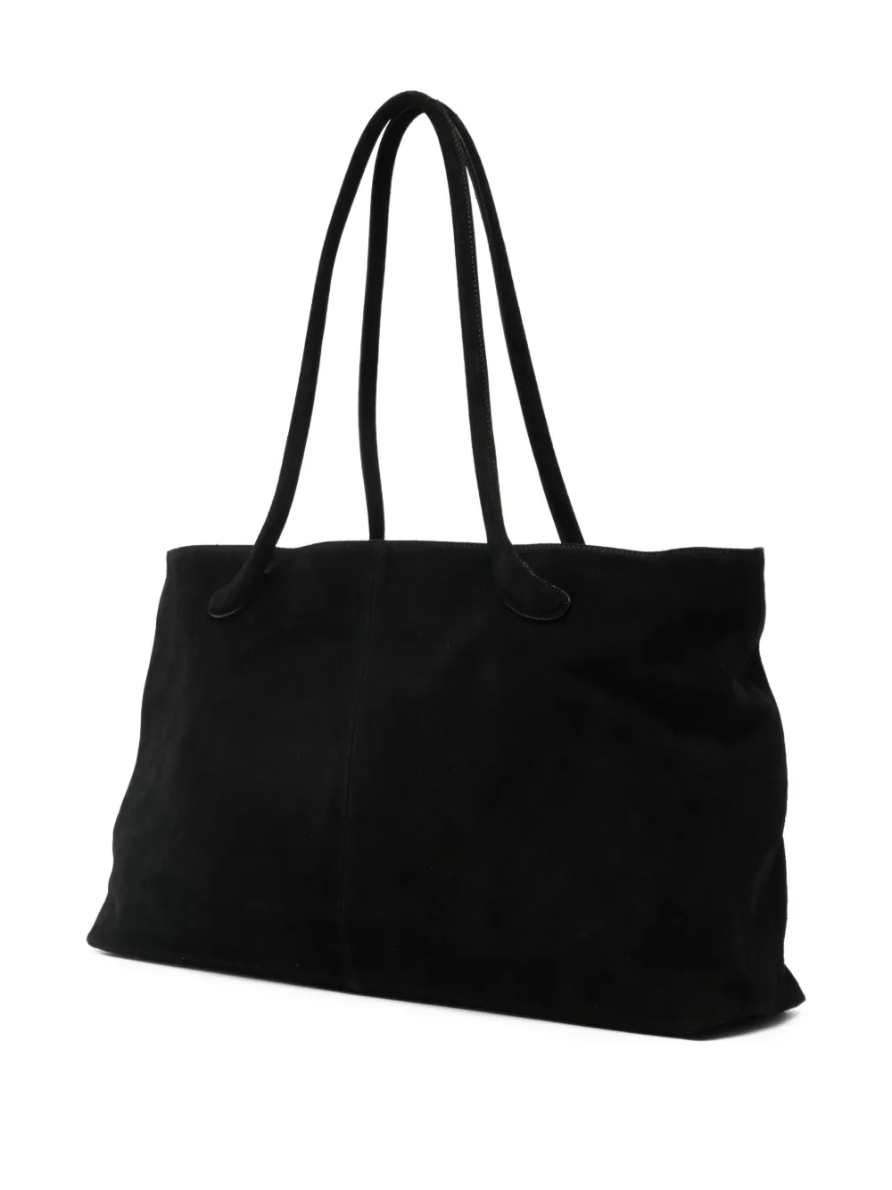 Low Classic Suede Shoulder Bag In Black