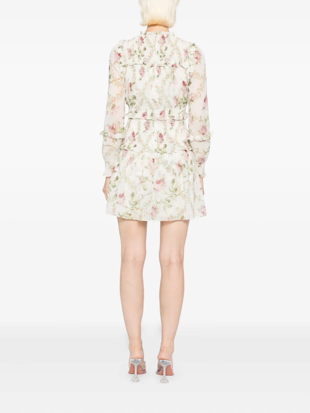 Needle & Thread Emilia Georgette jurk Beige