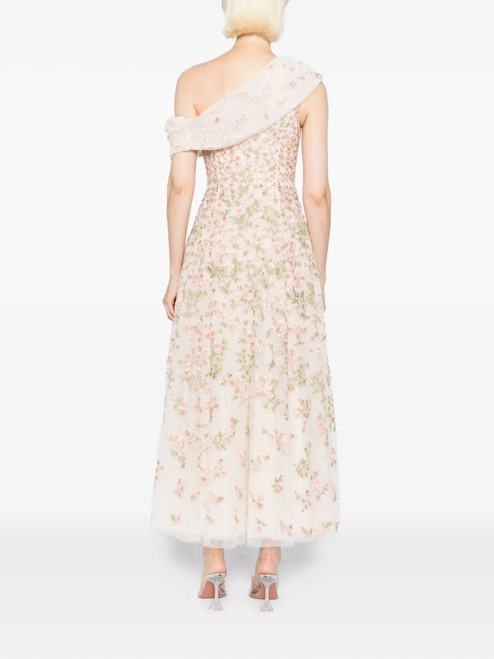 Needle & Thread Everette Bloom Gown In Neutral