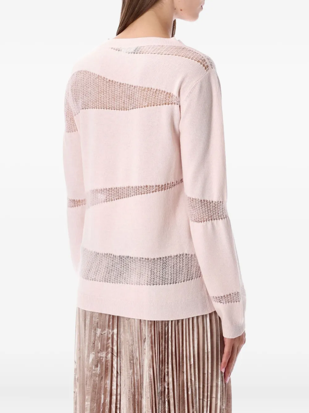 Fabiana Filippi long-sleeve mohair-inserts sweater | Knitted Sweaters | Image 2