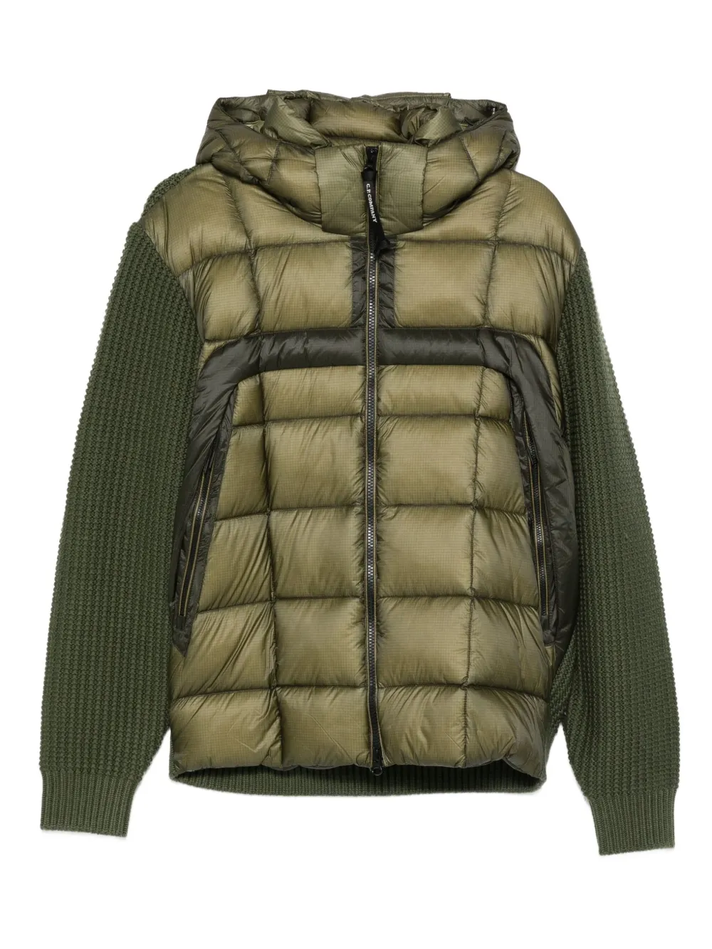 C.P. Company goggle-detail panelled jacket | Green | Image 1