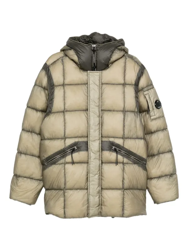 C.P. Company キルティング フーデッドジャケット | ニュートラル
