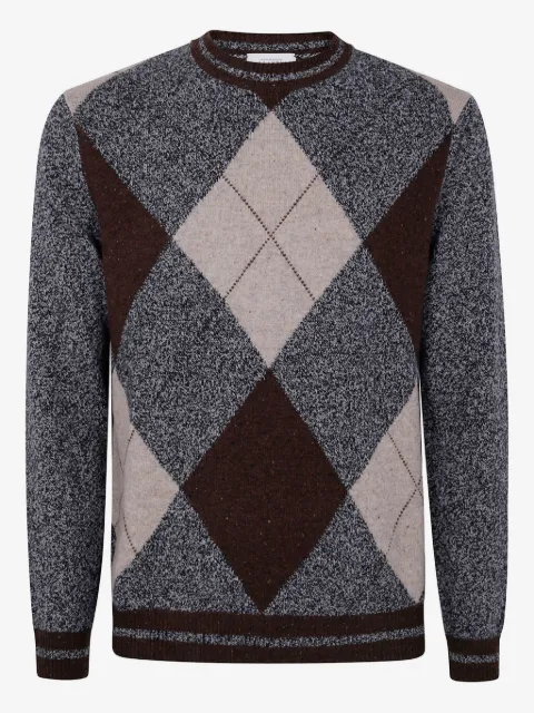 Ballantyne argyle-pattern wool sweater