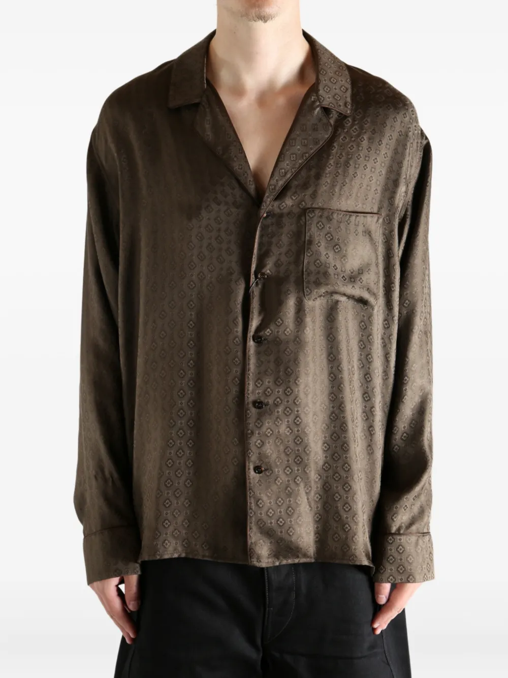 Saint Laurent long sleeve shirt - Bruin