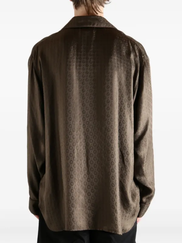 Saint Laurent Long Sleeve Shirt | Brown | FARFETCH