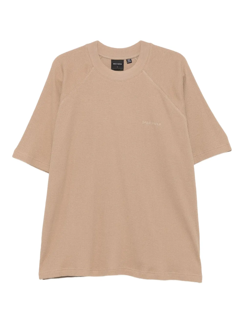 Daily Paper ribbed logo t-shirt | Neutrals | Image 1
