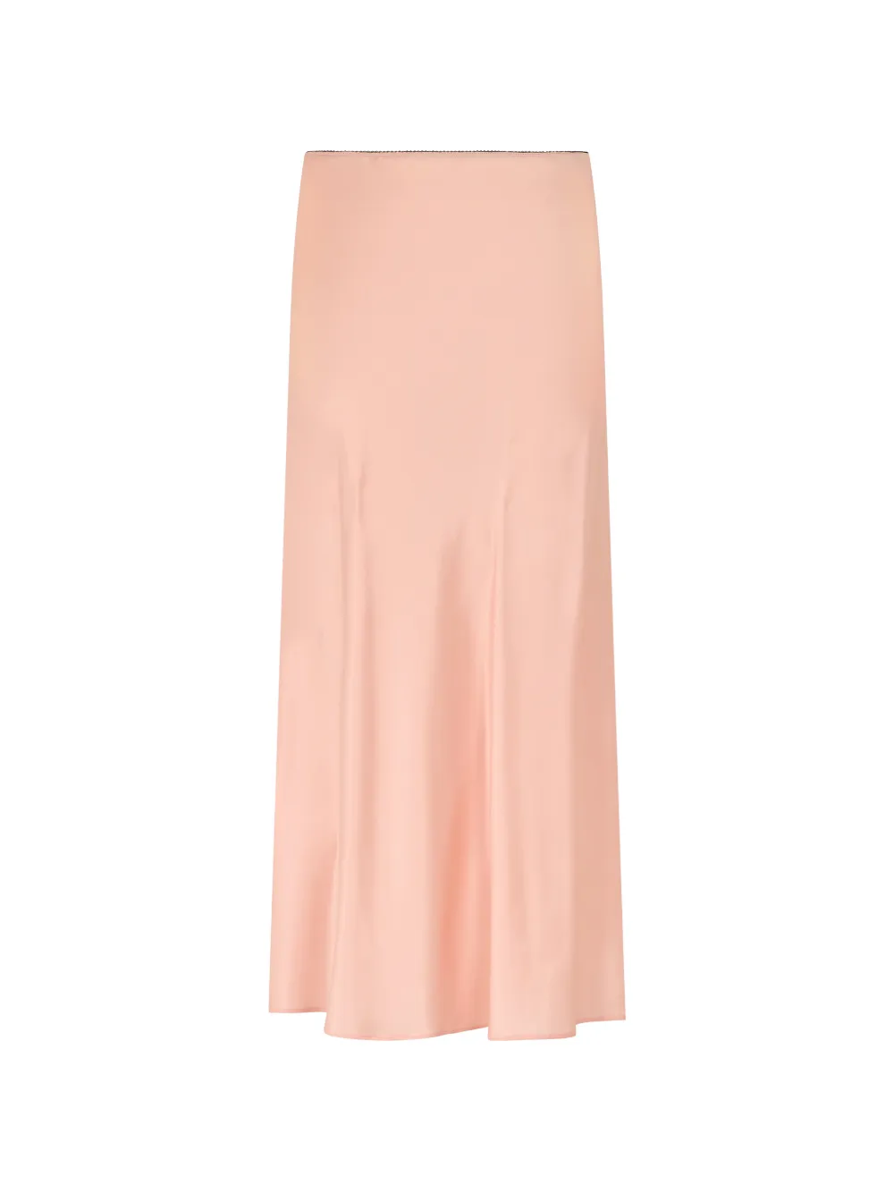 Roberto Collina satin A-line midi skirt - Orange