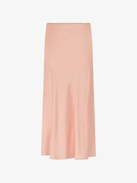 Roberto Collina satin A-line midi skirt
