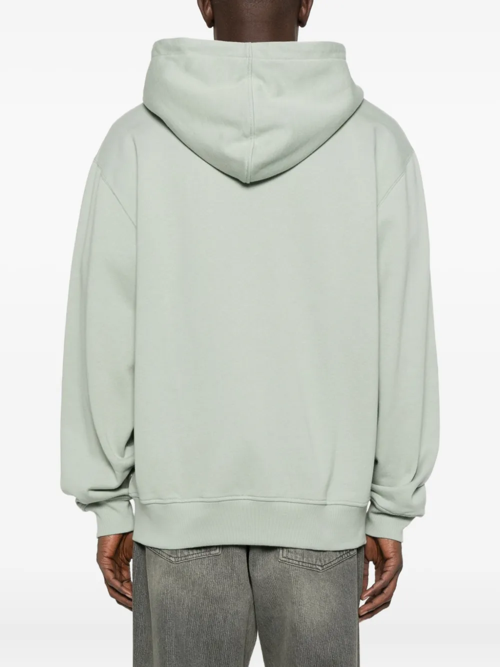 Daily Paper Hoodie met geborduurd logo en rits Groen