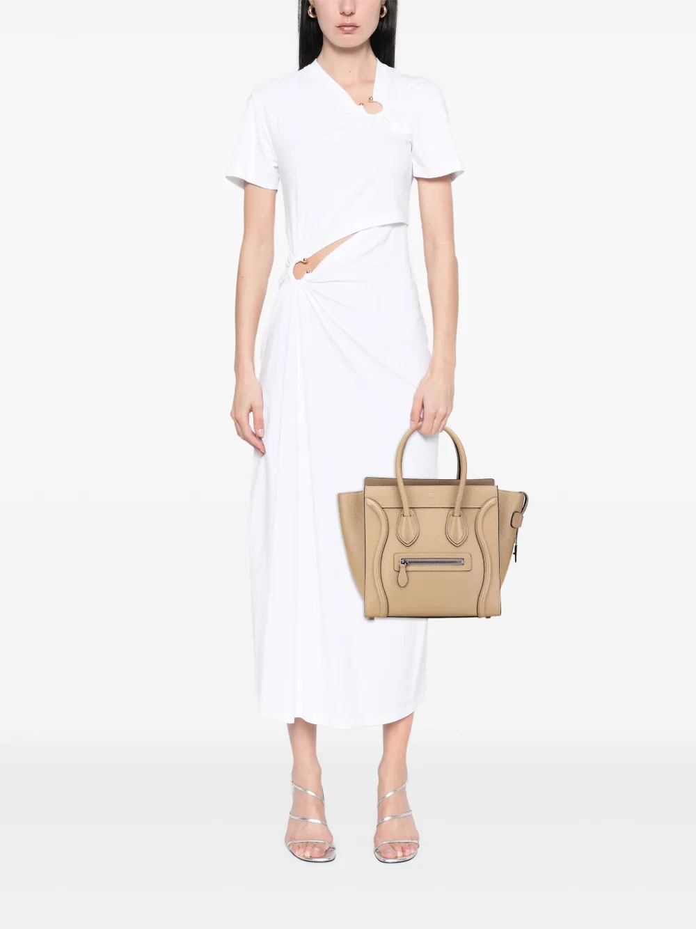 Celine Pre-Owned 2010-2025 Micro Drummed Calfskin Luggage tote bag | Pre-Owned | Image 2