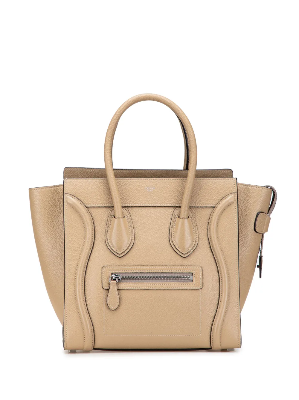 Celine Pre-Owned 2010-2025 Micro Drummed Calfskin Luggage tote bag | Brown | Image 1