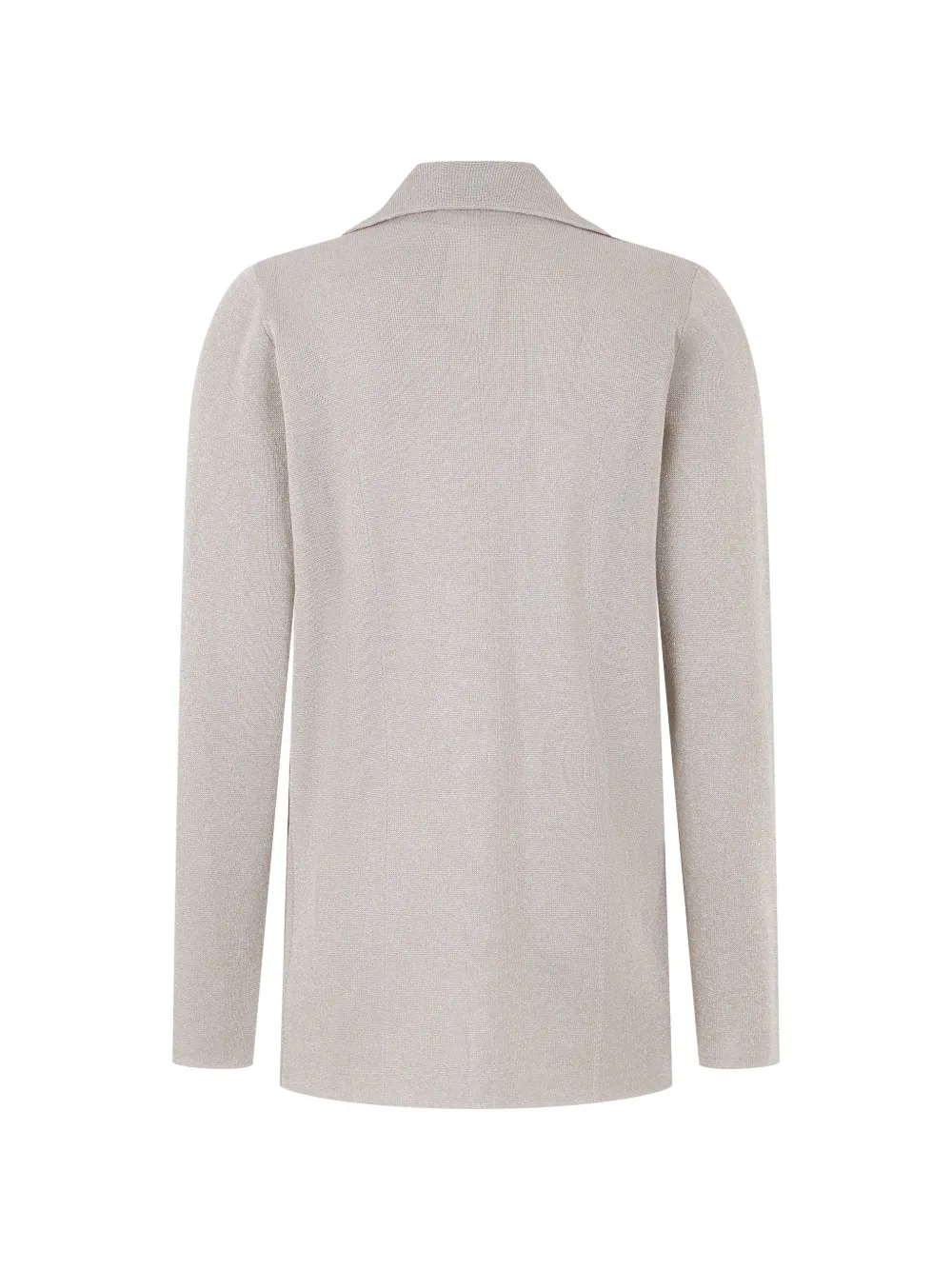 Roberto Collina Vest met metallic-effect en gekerfde revers Grijs