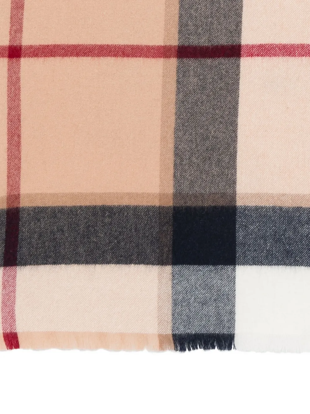 Barbour Checked Wool Scarf In Neutral