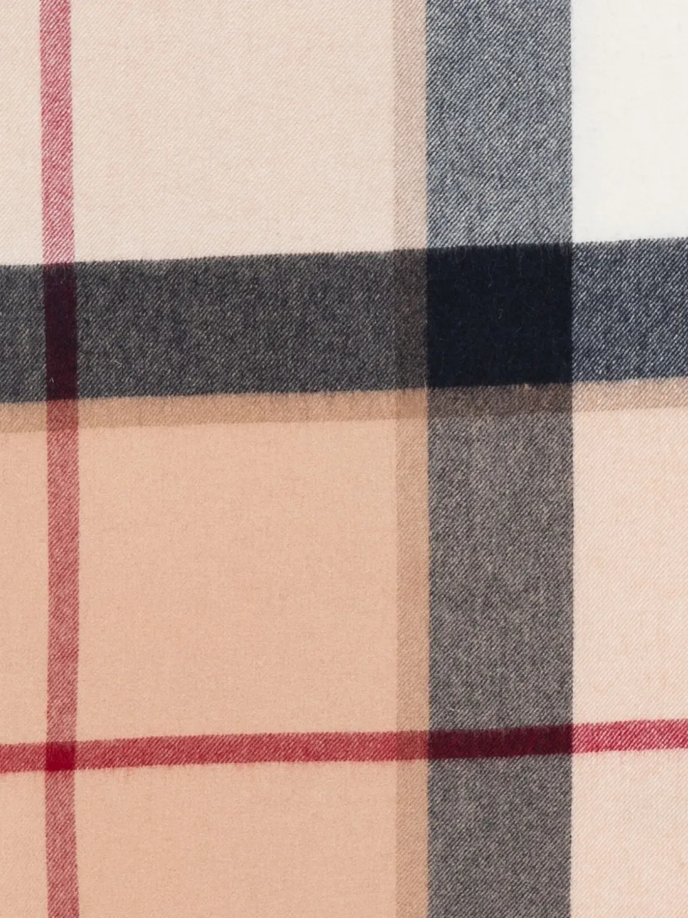 Barbour checked wool scarf - Beige