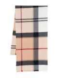 Barbour checked wool scarf - Neutrals