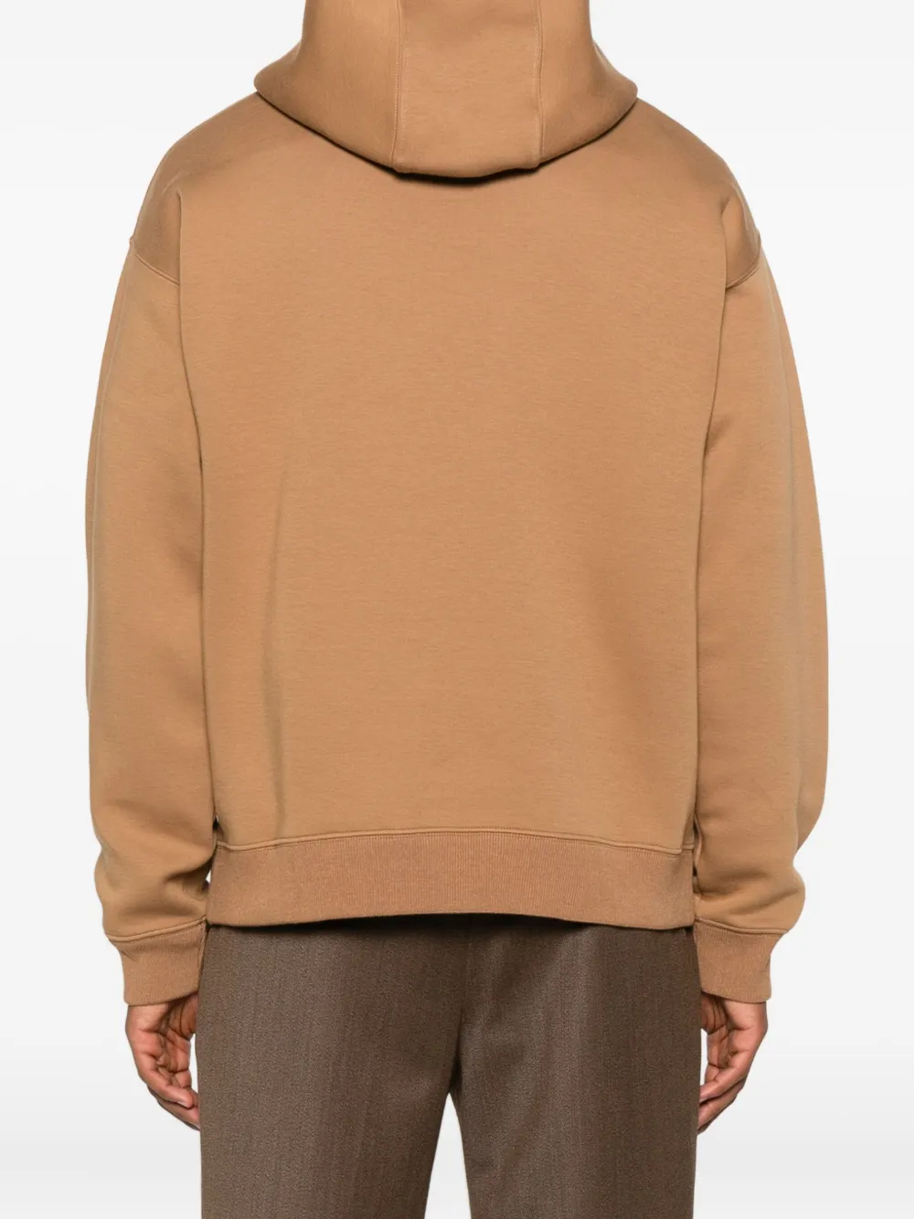 Fendi Cotton Hoodie With Ff Lining Clothing In Brown