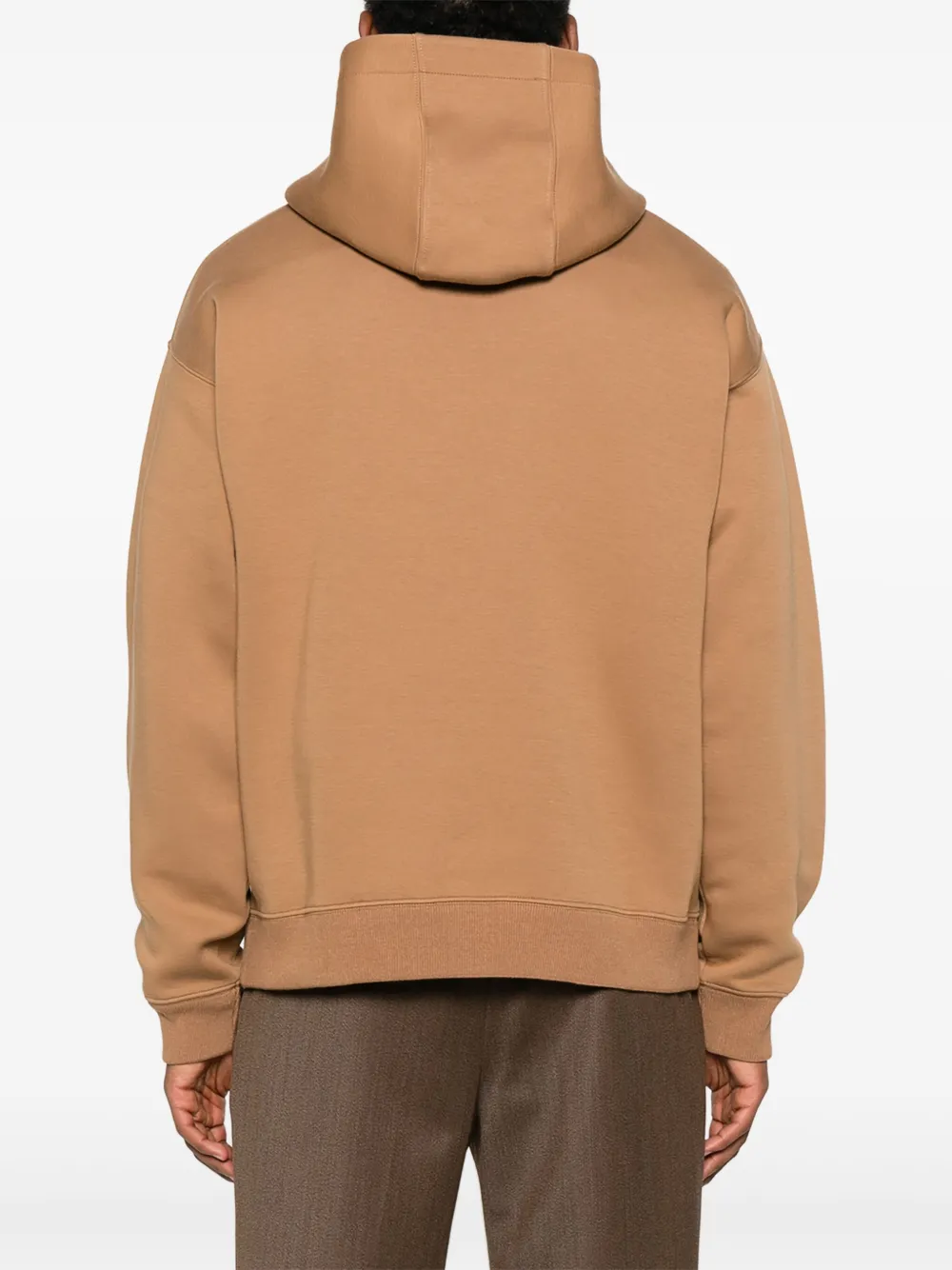 FENDI Hoodie met geborduurd FF-logo Beige