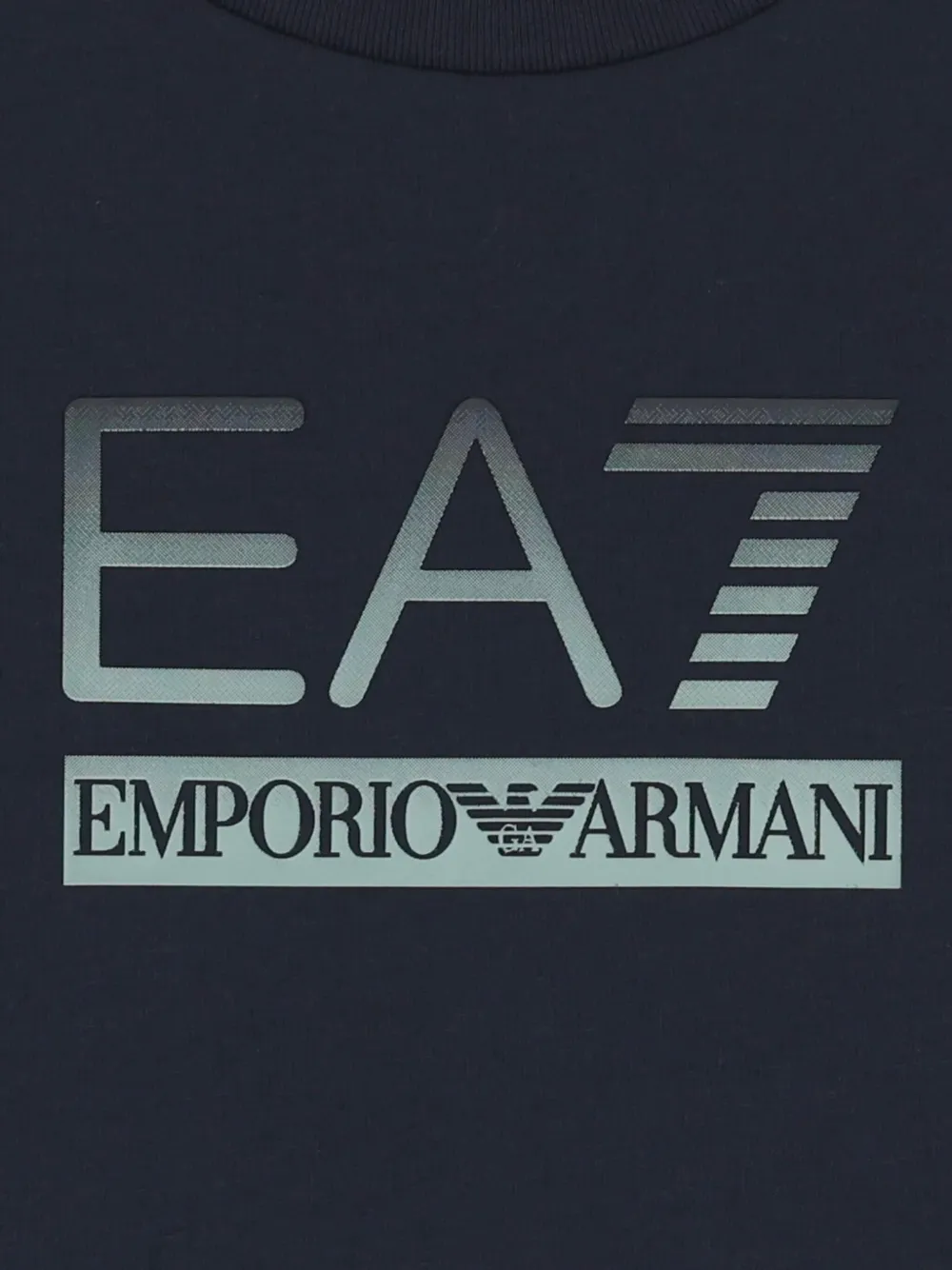 Emporio Armani Kids T-shirt met logoprint Blauw